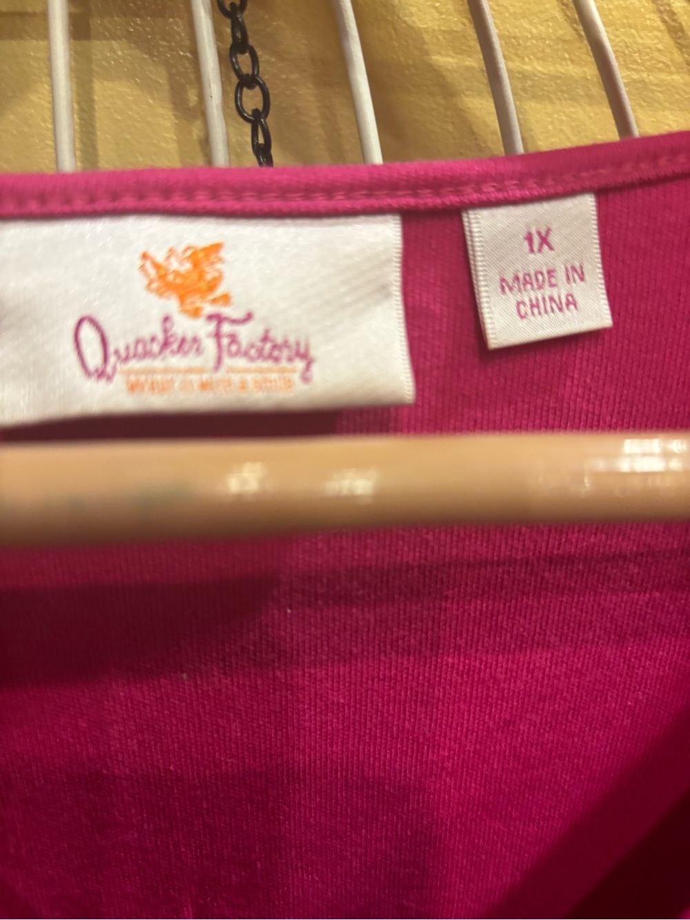 Quacker Factory Hot Pink Sequin V-Neck Pullover - Picture 2 of 5